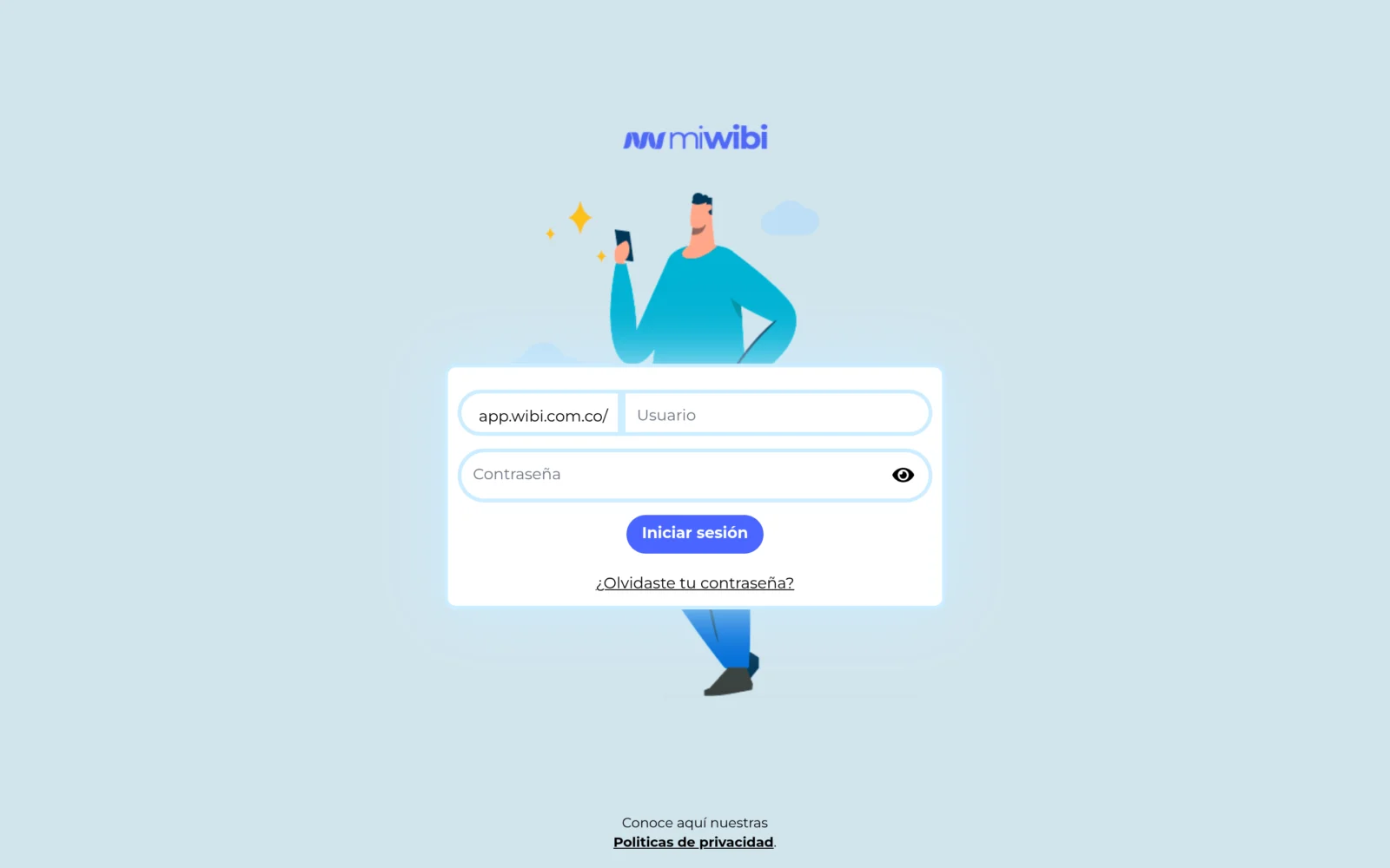 Acceso al editor de MiWibi ID