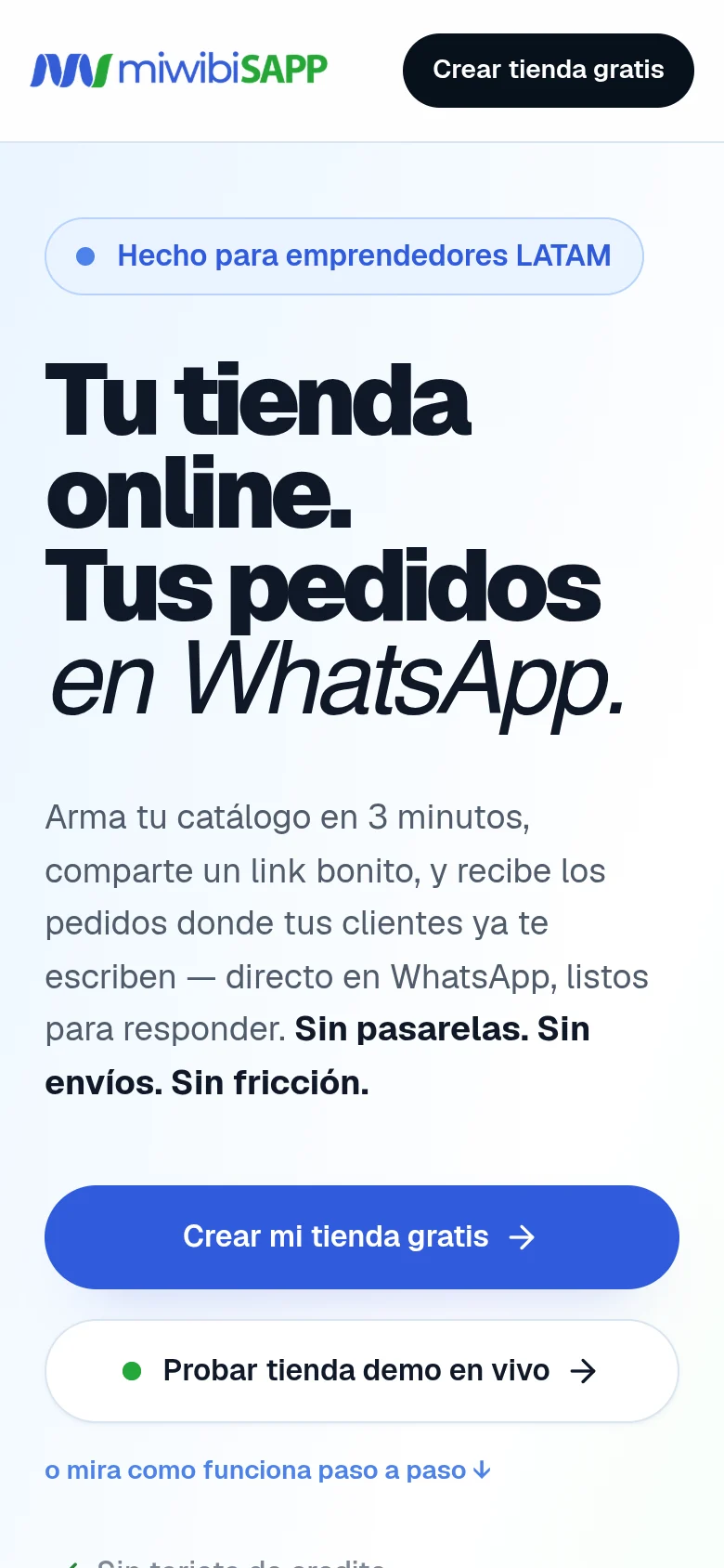 MiWibi SAAP en celular